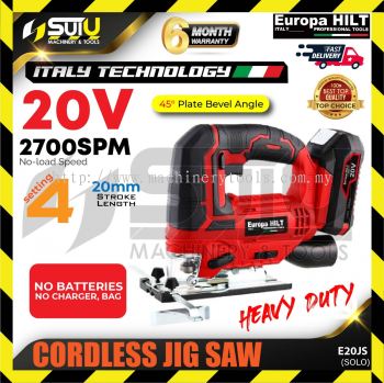 EUROPA HILT E20JS 20V Cordless Jigsaw 2700SPM (SOLO)