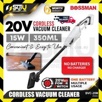BOSSMAN BVC-20M / BVC 20M / BVC20M 20V Cordless Vacuum Cleaner 15W with Accessories (SOLO - No Battery & Charger)