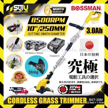 BOSSMAN BGT-20M / BGT20M 20V Cordless Grass Trimmer 8500RPM w/ 2 x Batteries 3.0Ah + Charger