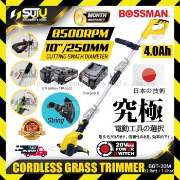 BOSSMAN BGT-20M / BGT20M 20V Cordless Grass Trimmer 8500RPM w/ 2 x Batteries 4.0Ah + Charger