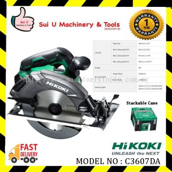 HIKOKI C3607DA Cordless Circular Saw (Solo) **WITHOUT BATTERY & CHARGER**