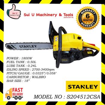 Stanley S204512CSA Chain Saw 1800W 45.1CC