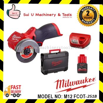 MILWAUKEE M12 FCOT-251B FUEL Sub-Compact Multi-Material Cut-off Tool w/ Batt + Char