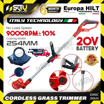 (SOLO) EUROPA HILT E20GC 20V Cordless Grass Trimmer 9000RPM (SOLO - No Battery & Charger)