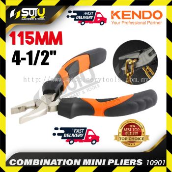 KENDO 10901 115MM / 4-1/2"  Combination Mini Pliers