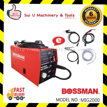 BOSSMAN MIG-2000 Welding Machine c/w Accessories