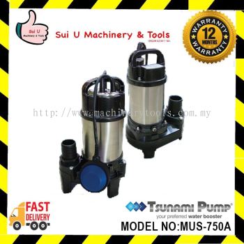 TSUNAMI PUMP MUS 750A / MUS750A / MUS-750A AUTOMATIC STAINLESS STEEL FANCY CARP SUBMERSIBLE PUMP 0.75KW