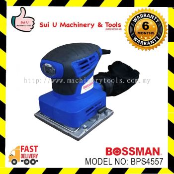 BOSSMAN BPS4557 / BPS4557 Palm Sander 240W FOC Sanding Paper & Dust Collection Bag