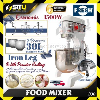 FRESH B30 30L Universal Food Mixer / Stand Mixer 1.5kW