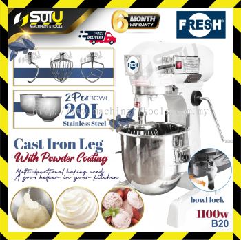 [CAST IRON LEG] FRESH B20 20L Universal Stand Mixer / Food Mixer 1100W