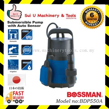 BOSSMAN BDP550A 0.75hp Submersible Pump with Auto Sensor 550w