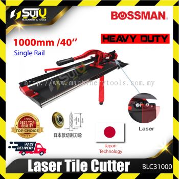 BOSSMAN BLC31000 Manual Tile Cutter with Laser Professional Scoring Wheel 1000mm w/ Single Rail