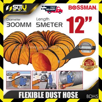 BOSSMAN BDH5 12" / 300MM x 5 Meter Flexible Dust Hose