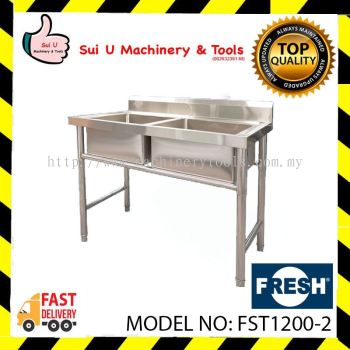 FRESH FST1200-2 Sink Table 2 Sink 4ftX2ftX3ft