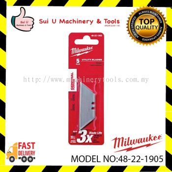 Milwaukee 48-22-1905 General Purpose Utility Blades (5pcs pack) Cutters