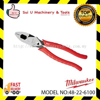 MILWAUKEE 48-22-6100 9" Comfort Grip High Leverage Lineman's Pliers with Crimper