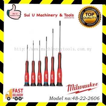 MILWAUKEE 48-22-2606 6 PC Precision Screwdriver Set with Case