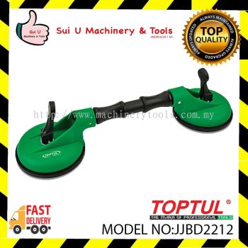 TOPTUL JJBD2212 120mm Double Vacuum Suction Cup Lifter with Flexible Head