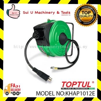 TOPTUL KHAP1012E Hose I.D 9.5mm/ O.D 13.5mm Air Hose Reel 12m