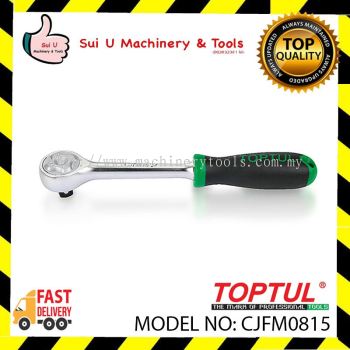 TOPTUL CJFM0815 1/4'' Reversible Ratchet Handle with Quick Release