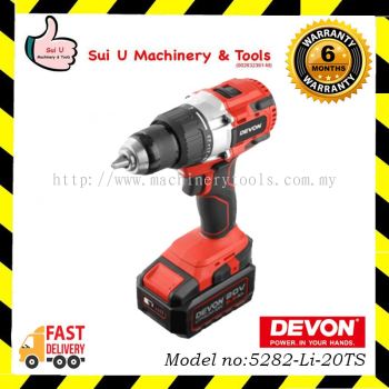 DEVON 5282-Li-20TS Cordless Driver Drill Brushless motor 20V