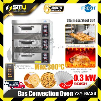 FRESH YXY-90ASS 3 Layers Gas Convection Oven 0.3kW
