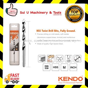 KENDO HSS Twist Drill Bits - Fully Ground 4341 Point Angle 135掳 (34MM - 151MM)