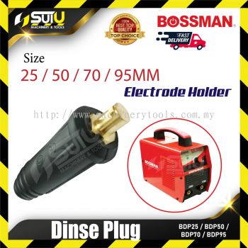 BOSSMAN BDP25/ BDP50/ BDP70/ BDP95 25~95MM Electrode Holder - Dinse Plug