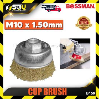 BOSSMAN B150 M10 x 1.50MM Brass Cup Brush