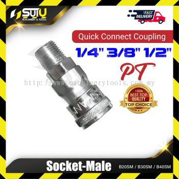 B20SM/ B30SM/ B40SM 1PCS Socket Male (Quick Connect Coupling)