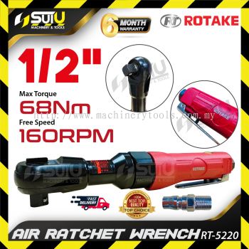 ROTAKE RT-5220 / RT5220 1/2" 68NM Air Ratchet Wrench 160RPM