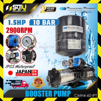 TSUNAMI PUMP CMH4-60IPT / CMH4-60-IPT 1.5HP 10Bar Booster Pump 1.1kW 2900RPM