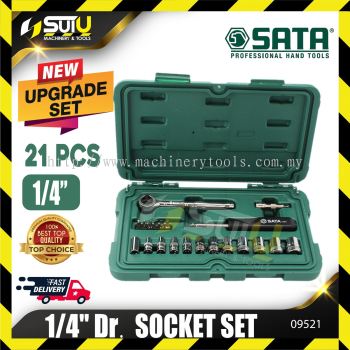 SATA 09521 21pcs 1/4 Dr. Socket Set