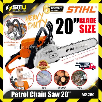 STIHL MS250 20" Heavy Duty Petrol Chain Saw 3100W