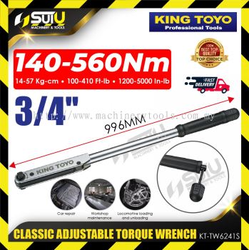 KING TOYO KT-TW6241S 3/4" 140-560NM Classic Adjustable Torque Wrench
