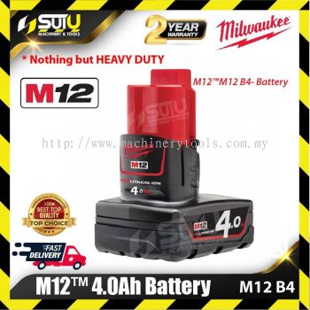 MILWAUKEE M12B4 M12™ 4.0Ah Battery