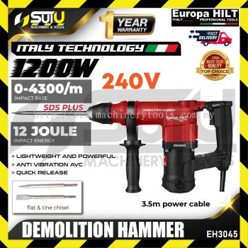 EUROPA HILT EH3045/ EH 3045 240V Demolition Hammer 1200W