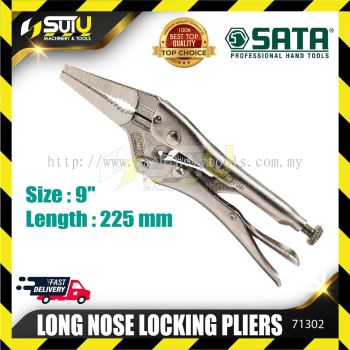 Sata 71302 Long Nose Locking Pliers 9inch