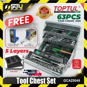 TOPTUL GCAZ0049 63pcs Tool Chest Set