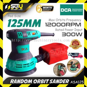 DCA ASA125/ ASA 125 Random Orbit Sander 125mm 300w