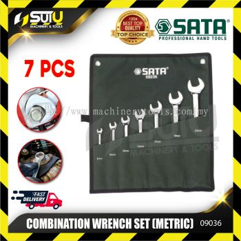 SATA 09036 7pcs Metric Combination Wrench Set 8-22mm