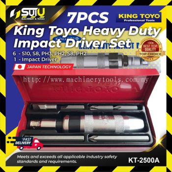 KING TOYO KT-2500A Heavy Duty Impact Driver With Bits Set Box