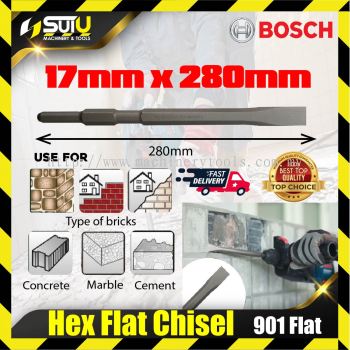 BOSCH Flat Chisels Hex 17x280mm 