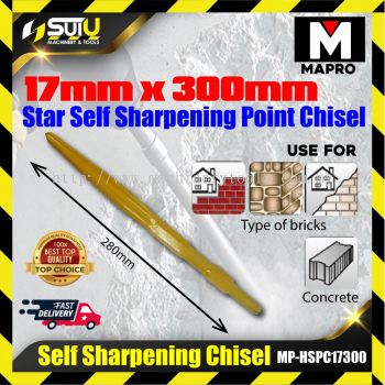 Mapro MP-HSPC17300 17mm x 300mm Star Self Sharpening Point Chisel