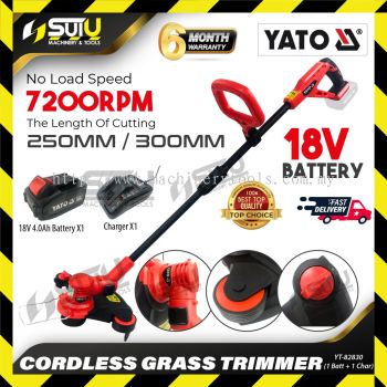 YATO YT-82830 / YT82830 / YT 82830 18V Grass Trimmer w/ 1 x Battery 4.0Ah + Charger