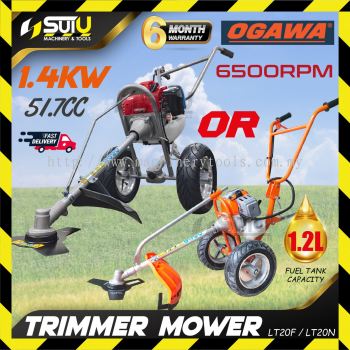  OGAWA LT20F / LT20N 51.7CC Hand Push Mower / Lawn Mower / Wheel Trimmer / Trimmer Mower 1.4kW 6500RPM