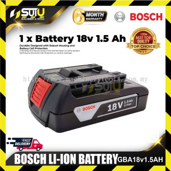 Bosch GBA18V1.5AH BOSCH 18V 1.5AH LI-ION BATTERY PACK (1PCS)