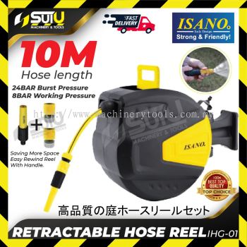 ISANO IHG-01 Retractable Hose Reel Set 10M 5/6"