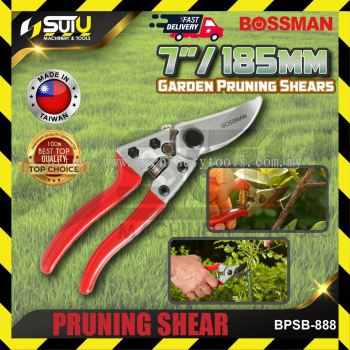 BOSSMAN  BPSB-888 7" Garden Pruning Shears (Bent)