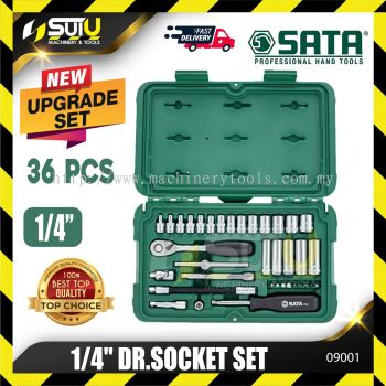 SATA 09001 36pcs 1/4 Dr. Socket Set